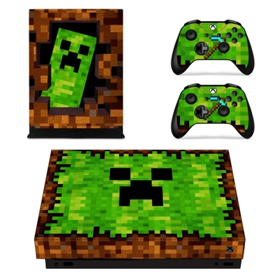 Minecraft decal skin for Xbox one X Console and 2 Controll.. Minecraft decal skin for Xbox one X Console and 2 Controll..