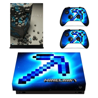 Minecraft decal skin for Xbox one X Console and 2 Controll.. Minecraft decal skin for Xbox one X Console and 2 Controll..