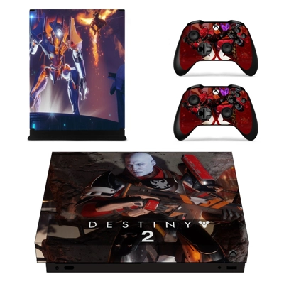 Destiny 2 decal skin for Xbox one X Console and 2 Controllers