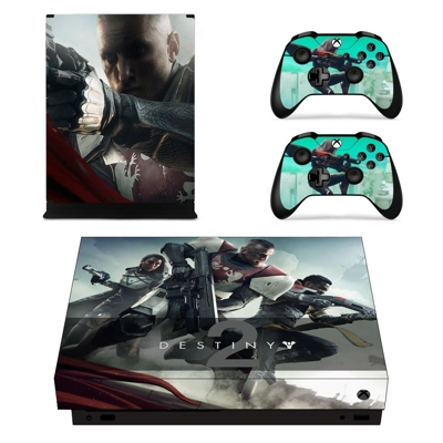 Destiny 2 decal skin for Xbox one X Console and 2 Controllers