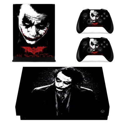 Batman The Dark Knight decal skin for Xbox one X Console and 2 Controllers