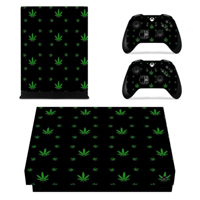 Weed Leaf decal skin for Xbox one X Console and 2 Controll.. Weed Leaf decal skin for Xbox one X Console and 2 Controll..
