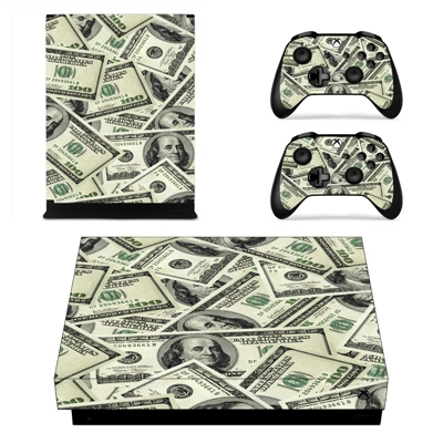100 Dollar Bill Pattern decal skin for Xbox one X Console .. 100 Dollar Bill Pattern decal skin for Xbox one X Console ..