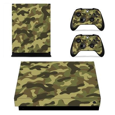 Camouflage decal skin for Xbox one X Console and 2 Control.. Camouflage decal skin for Xbox one X Console and 2 Control..
