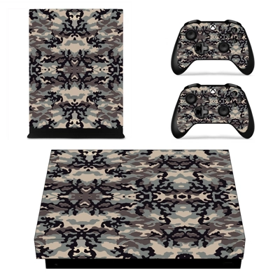 Camouflage decal skin for Xbox one X Console and 2 Control.. Camouflage decal skin for Xbox one X Console and 2 Control..
