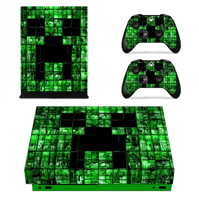 Minecraft decal skin for Xbox one X Console and 2 Controll.. Minecraft decal skin for Xbox one X Console and 2 Controll..