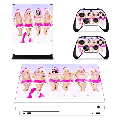 Sexy Christmas Santa Girls decal skin for Xbox one X Conso.. Sexy Christmas Santa Girls decal skin for Xbox one X Conso..