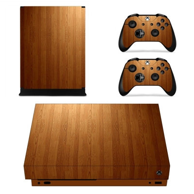 Wooden Texture decal skin for Xbox one X Console and 2 Con.. Wooden Texture decal skin for Xbox one X Console and 2 Con..