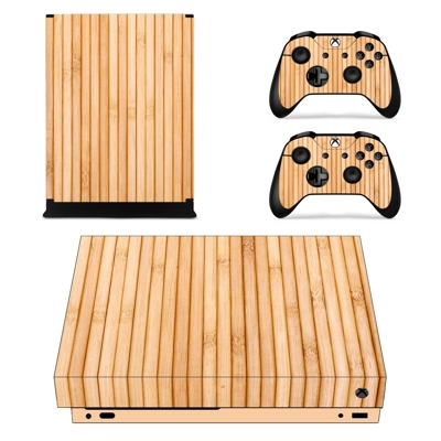 Wooden Texture decal skin for Xbox one X Console and 2 Con.. Wooden Texture decal skin for Xbox one X Console and 2 Con..