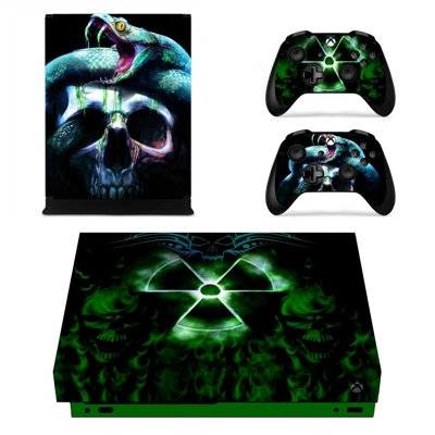 Biohazard sign decal skin for Xbox one X Console and 2 Con.. Biohazard sign decal skin for Xbox one X Console and 2 Con..