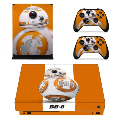 BB 8 decal skin for Xbox one X Console and 2 Controllers