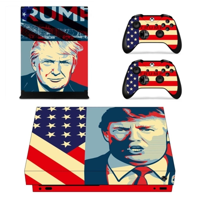 Trump decal skin for Xbox one X Console and 2 Controllers Trump decal skin for Xbox one X Console and 2 Controllers