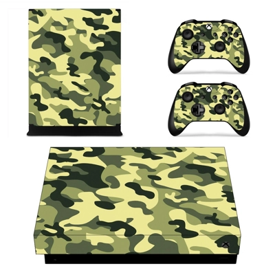 Camouflage decal skin for Xbox one X Console and 2 Control.. Camouflage decal skin for Xbox one X Console and 2 Control..