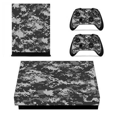 Camouflage decal skin for Xbox one X Console and 2 Control.. Camouflage decal skin for Xbox one X Console and 2 Control..