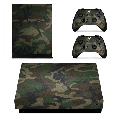 Camouflage decal skin for Xbox one X Console and 2 Control.. Camouflage decal skin for Xbox one X Console and 2 Control..