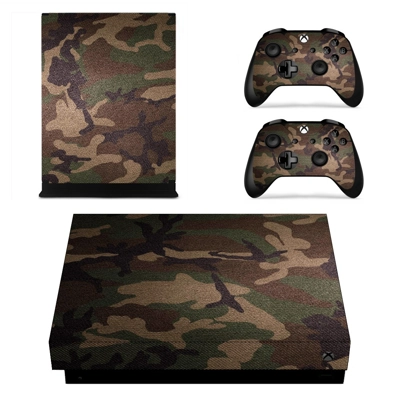 Camouflage decal skin for Xbox one X Console and 2 Control.. Camouflage decal skin for Xbox one X Console and 2 Control..