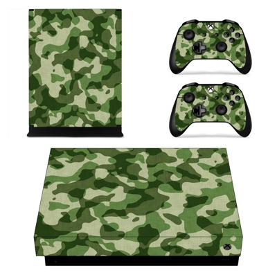 Camouflage decal skin for Xbox one X Console and 2 Control.. Camouflage decal skin for Xbox one X Console and 2 Control..
