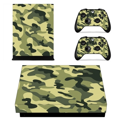 Camouflage decal skin for Xbox one X Console and 2 Control.. Camouflage decal skin for Xbox one X Console and 2 Control..