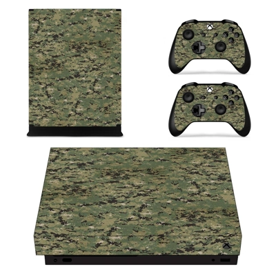 Camouflage decal skin for Xbox one X Console and 2 Control.. Camouflage decal skin for Xbox one X Console and 2 Control..