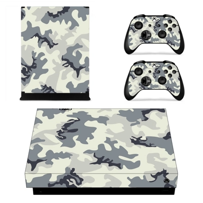 Camouflage decal skin for Xbox one X Console and 2 Control.. Camouflage decal skin for Xbox one X Console and 2 Control..