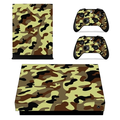 Camouflage decal skin for Xbox one X Console and 2 Control.. Camouflage decal skin for Xbox one X Console and 2 Control..