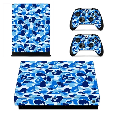 Camouflage decal skin for Xbox one X Console and 2 Control.. Camouflage decal skin for Xbox one X Console and 2 Control..