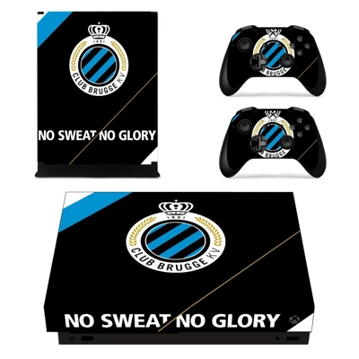 Club Brugge KV decal skin for Xbox one X Console and 2 Controllers