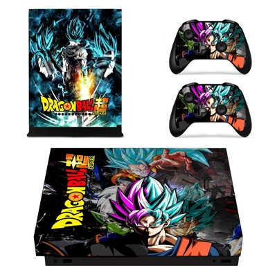 Dragon Ball Z Super decal skin for Xbox one X Console and 2 Controllers