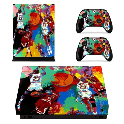 Leroy Neiman Michael Jordan Painting decal skin for Xbox o.. Leroy Neiman Michael Jordan Painting decal skin for Xbox o..