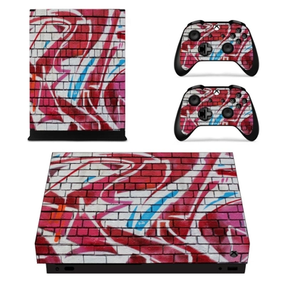 Graffiti decal skin for Xbox one X Console and 2 Controllers Graffiti decal skin for Xbox one X Console and 2 Controllers