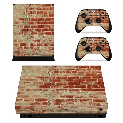 Broken Rusted Brick Wall decal skin for Xbox one X Console.. Broken Rusted Brick Wall decal skin for Xbox one X Console..