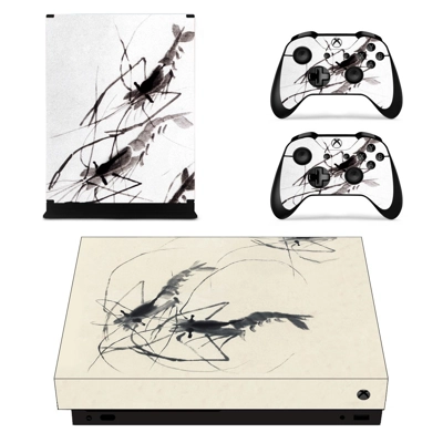Watercolor Painting decal skin for Xbox one X Console and .. Watercolor Painting decal skin for Xbox one X Console and ..