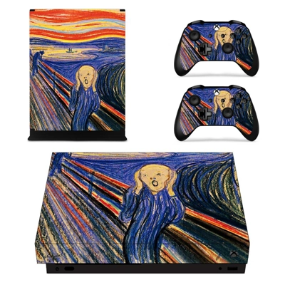 Starry night decal skin for Xbox one X Console and 2 Contr.. Starry night decal skin for Xbox one X Console and 2 Contr..