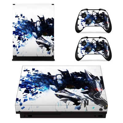 Mecha decal skin for Xbox one X Console and 2 Controllers Mecha decal skin for Xbox one X Console and 2 Controllers