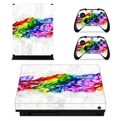 Generative Art decal skin for Xbox one X Console and 2 Controllers