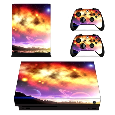 Galaxy and plane View decal skin for Xbox one X Console an.. Galaxy and plane View decal skin for Xbox one X Console an..