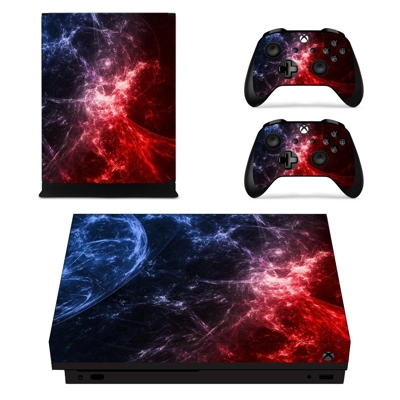 Galaxy decal skin for Xbox one X Console and 2 Controllers Galaxy decal skin for Xbox one X Console and 2 Controllers
