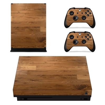 Wooden Texture decal skin for Xbox one X Console and 2 Con.. Wooden Texture decal skin for Xbox one X Console and 2 Con..