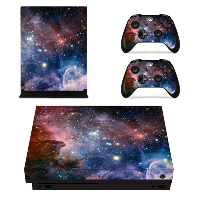 Milky Way With Stars decal skin for Xbox one X Console and 2 Controllers