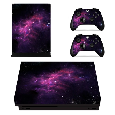 Galaxy decal skin for Xbox one X Console and 2 Controllers Galaxy decal skin for Xbox one X Console and 2 Controllers