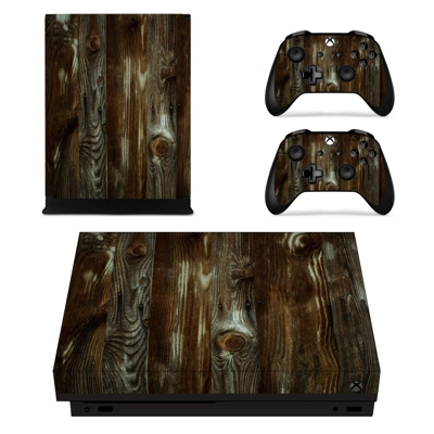 Wooden Texture decal skin for Xbox one X Console and 2 Con.. Wooden Texture decal skin for Xbox one X Console and 2 Con..