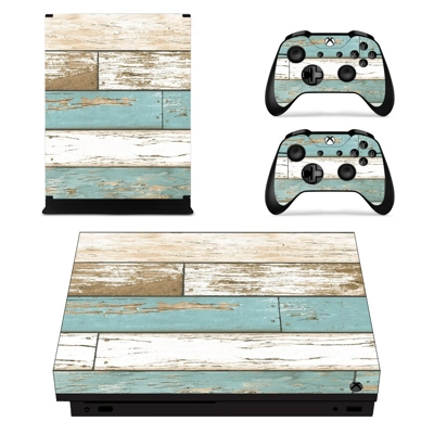 Scrapy wood Pattern decal skin for Xbox one X Console and .. Scrapy wood Pattern decal skin for Xbox one X Console and ..