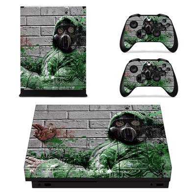 Anti Pollution mask decal skin for Xbox one X Console and .. Anti Pollution mask decal skin for Xbox one X Console and ..