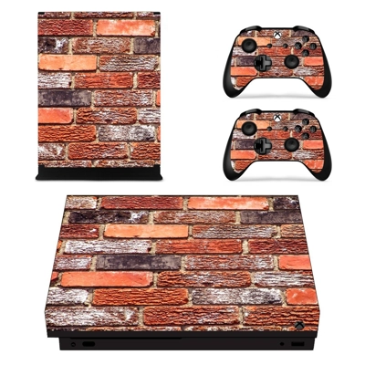 Scratchy Brick Wall decal skin for Xbox one X Console and .. Scratchy Brick Wall decal skin for Xbox one X Console and ..
