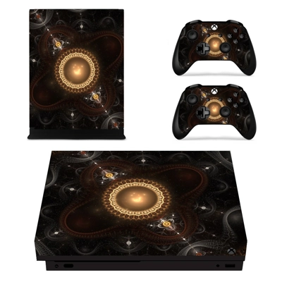 Custom Design decal skin for Xbox one X Console and 2 Controllers