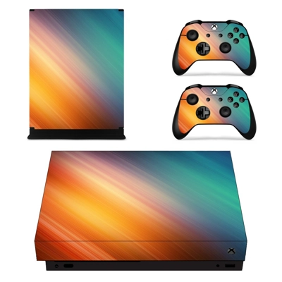 Gradient Design decal skin for Xbox one X Console and 2 Co.. Gradient Design decal skin for Xbox one X Console and 2 Co..