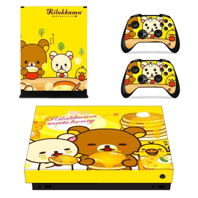 Rilakkuma decal skin for Xbox one X Console and 2 Controll.. Rilakkuma decal skin for Xbox one X Console and 2 Controll..