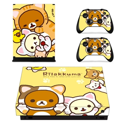 Rilakkuma decal skin for Xbox one X Console and 2 Controll.. Rilakkuma decal skin for Xbox one X Console and 2 Controll..