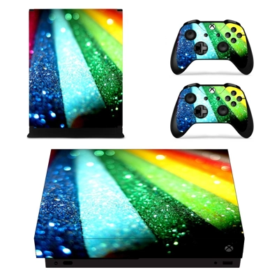 Colorful Glittering Design decal skin for Xbox one X Conso.. Colorful Glittering Design decal skin for Xbox one X Conso..
