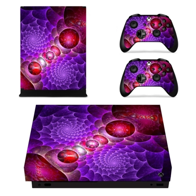 Custom Design decal skin for Xbox one X Console and 2 Controllers